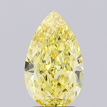3 CT Yellow Pear Cut Lab Grown Diamond for Engagement Ring | IGI Certified | Diamond for Necklace or Bracelet