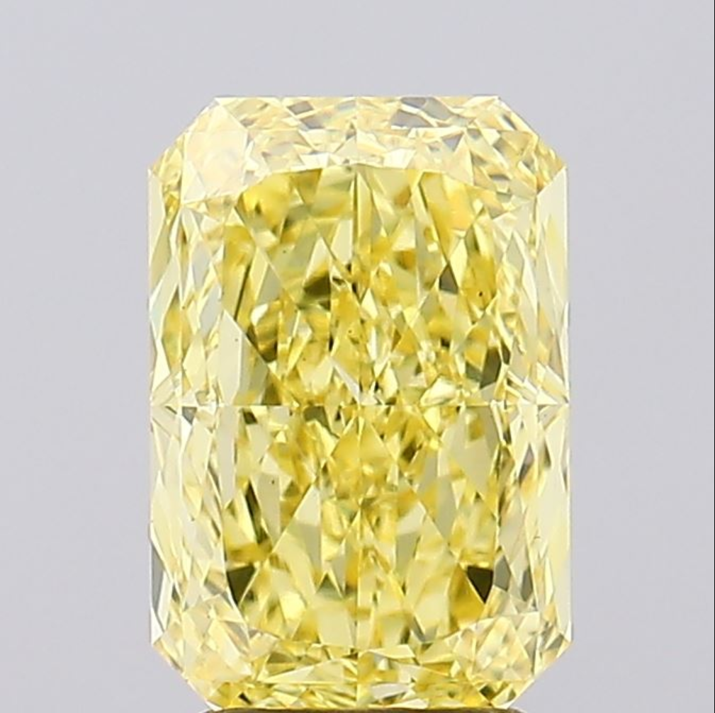 3.49 CT Yellow Radiant Cut Lab Grown Diamond for Engagement Ring | Best for Wedding Gift or Anniversary Gift | IGI Certified | Best Gift for Husband