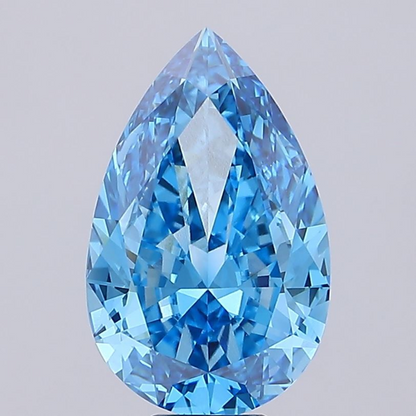 10 CT Blue Pear Cut Lab Grown Diamond for Engagement Ring | IGI Certified | Diamond for Necklace or Bracelet | Gift for Wife