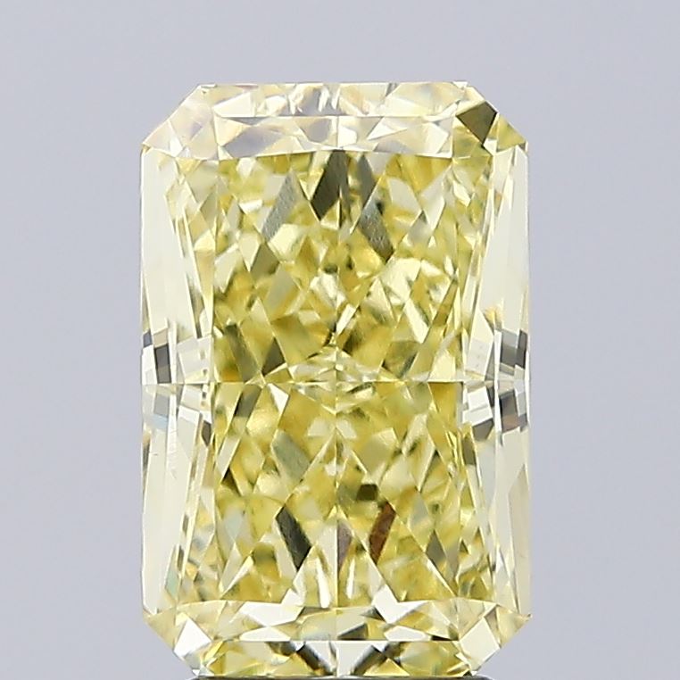 4 CT Yellow Radiant Cut Lab Grown Diamond For Engagement Ring - VVS2 IGI Certified
