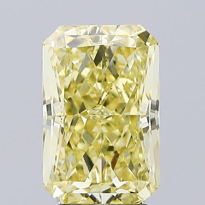 4 CT Yellow Radiant Cut Lab Grown Diamond For Engagement Ring - VVS2 IGI Certified