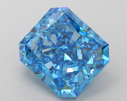 10.12 CT Blue Radiant Cut Lab Grown Diamond | IGI Certified | Diamond for Engagement Ring or Jewelry |  Gift for Wife