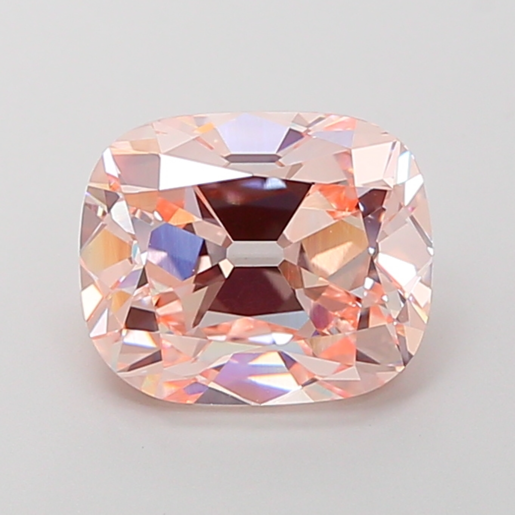4 CT Pink Cushion Cut Lab Grown Diamond | IGI Certified | Best for Anniversary Gift or Wedding Ring | Gift for Girl