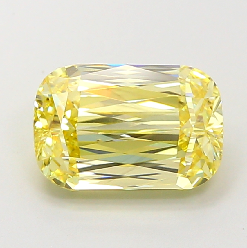 3.14 CT Yellow Cushion Cut Lab Grown Diamond for Engagement Ring or Anniversary Gift | Best Diamond for Jewelry | IGI Certified