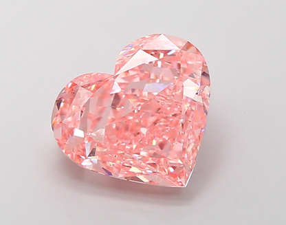 5 CT Pink Heart Cut Lab Grown Diamond for Engagement Ring | IGI Certified | Diamond for Wedding Gift or Anniversary Gift