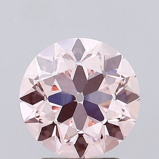 2.40 CT Pink Round Cut Lab Grown Diamond for Engagement Ring | IGI Certified | Diamond for Jewelry | Gift for Wife