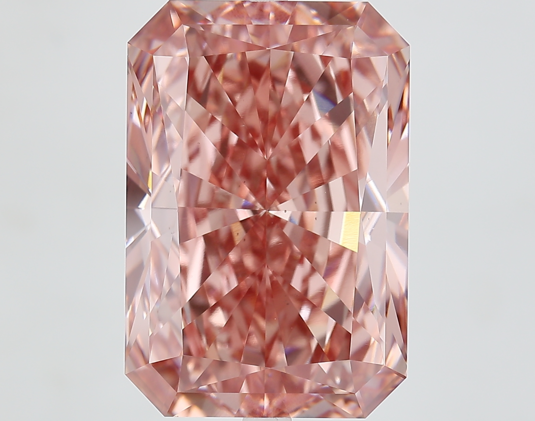 15.25 CT Brownish Pink Radiant Cut Lab Grown Diamond for Anniversary Gift | IGI Certified | Best Diamond for Wedding Gift