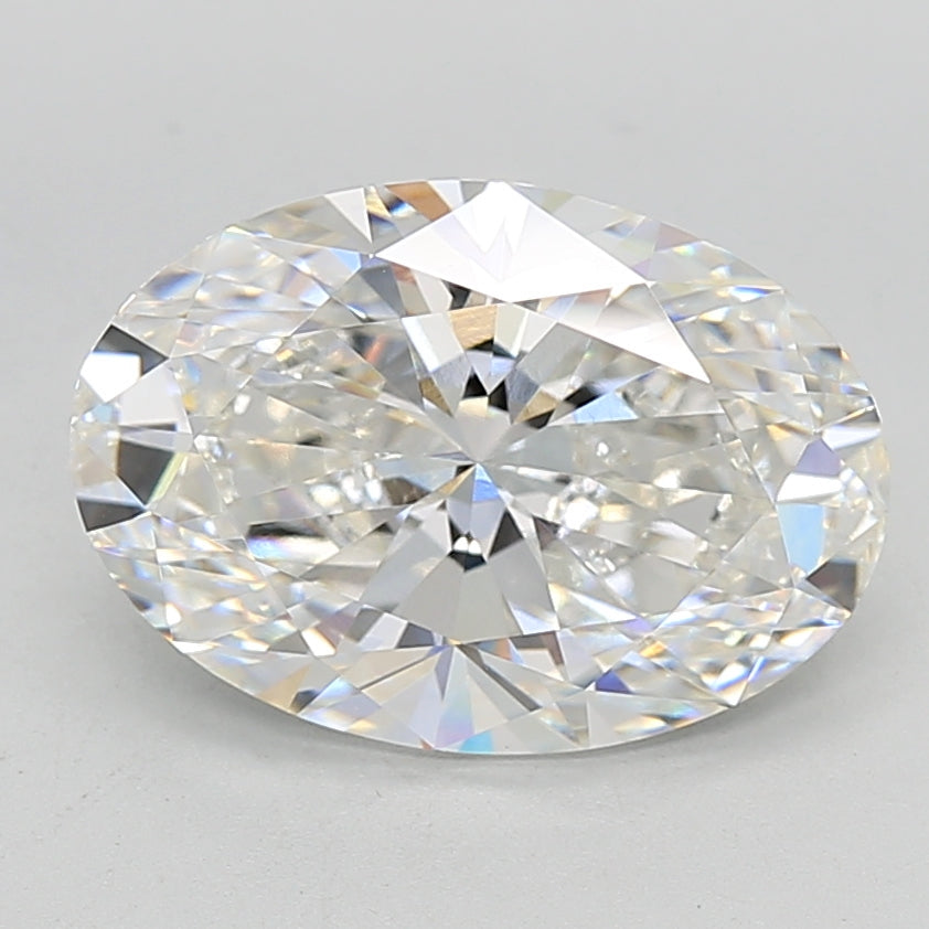 5.03 CT Oval F VVS1 Lab Grown Diamond For Engagement Ring - IGI Certified