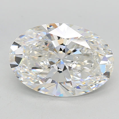 5.03 CT Oval F VVS1 Lab Grown Diamond For Engagement Ring - IGI Certified