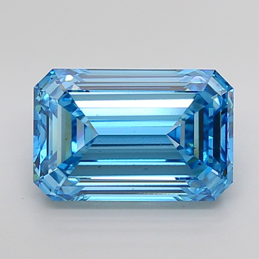 5 CT Blue Emerald Cut Lab Grown Diamond for Engagement Ring or Anniversary Gift | IGI Certified | Best for Bracelet or Anklet