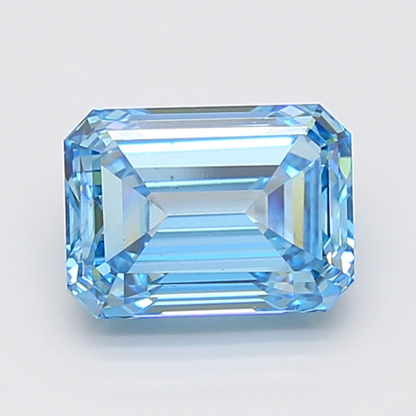 5 CT Blue Emerald Cut Lab Grown Diamond | IGI Certified | Best for Anniversary Gift or Wedding Gift | Gift for Wife