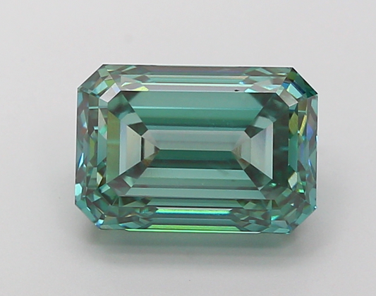5 CT Green Emerald Cut Lab Grown Diamond for Anniversary Gift | IGI Certified | Best for Engagement Ring or Wedding Ring | Gift for Husband
