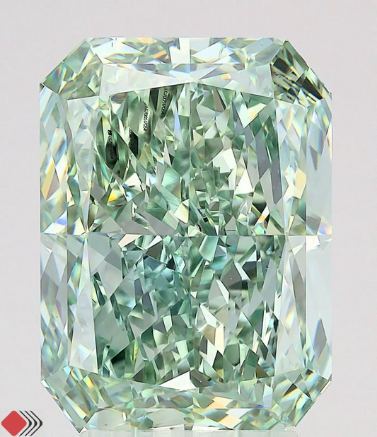 5 CT Green Radiant Cut Lab Grown Diamond for Engagement Ring or Anniversary Gift | IGI Certified | Best for Necklace or Bracelet | Gift for Wife