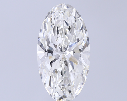 5 CT Moval Lab Grown Diamond For Engagement Ring