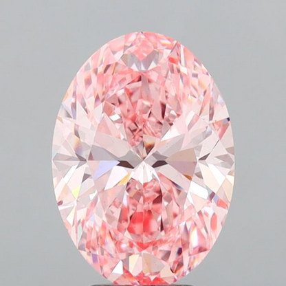 5 CT Pink Oval Lab Grown Diamond for Engagement Ring | IGI Certified | Best for Anniversary Gift or Wedding Gift | Gift for Wife