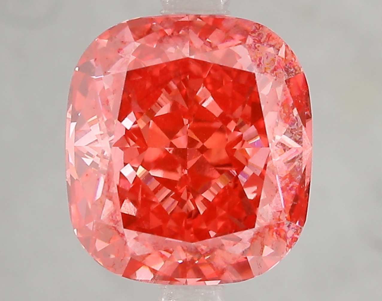 5 CT Red Cushion Cut Lab Grown Diamond for Anniversary Gift or Wedding Gift | IGI Certified | Best for Necklace or Bracelet