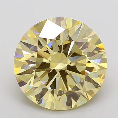 5 CT Yellow Round Lab Grown Diamond for Engagement Ring or Anniversary Gift | IGI Certified | Best for Bracelet or Necklace | Gift for Wife