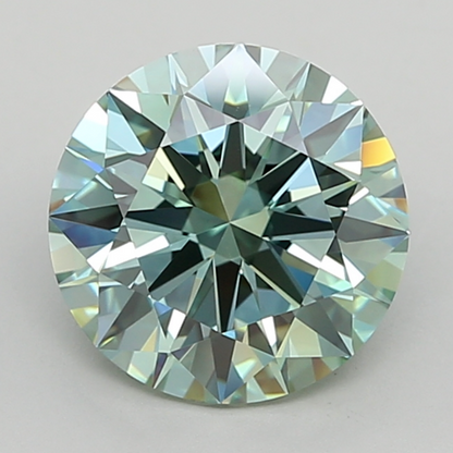 3.20 CT Green Round Cut Lab Grown Diamond for Anniversary Gift or Engagement Ring | IGI Certified | Best Diamond for Jewelry | Gift for Wife