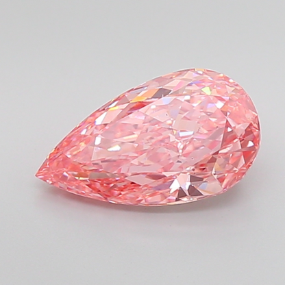 2.61 CT Pink Pear Lab Grown Diamond for Engagement Ring or Anniversary Gift | IGI Certified | Best for Wedding Gift or Necklace