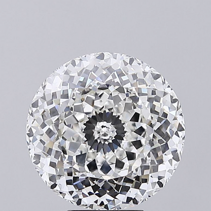 6 CT Round Portugal Cut  Lab Grown Diamond for Engagement Ring