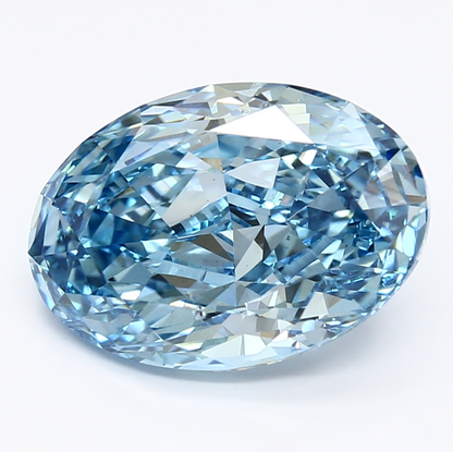 4.17 CT Blue Oval Cut Lab Grown Diamond for Engagement Ring or Anniversary Gift | IGI Certified | Best Diamond for Necklace or Bracelet