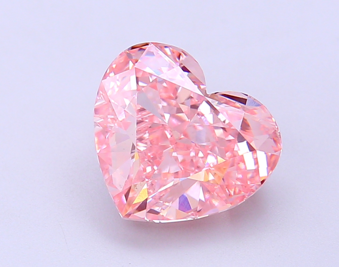 4 CT Pink Heart Cut Lab Grown Diamond | IGI Certified | Best Diamond for Engagement Ring or Wedding Gift