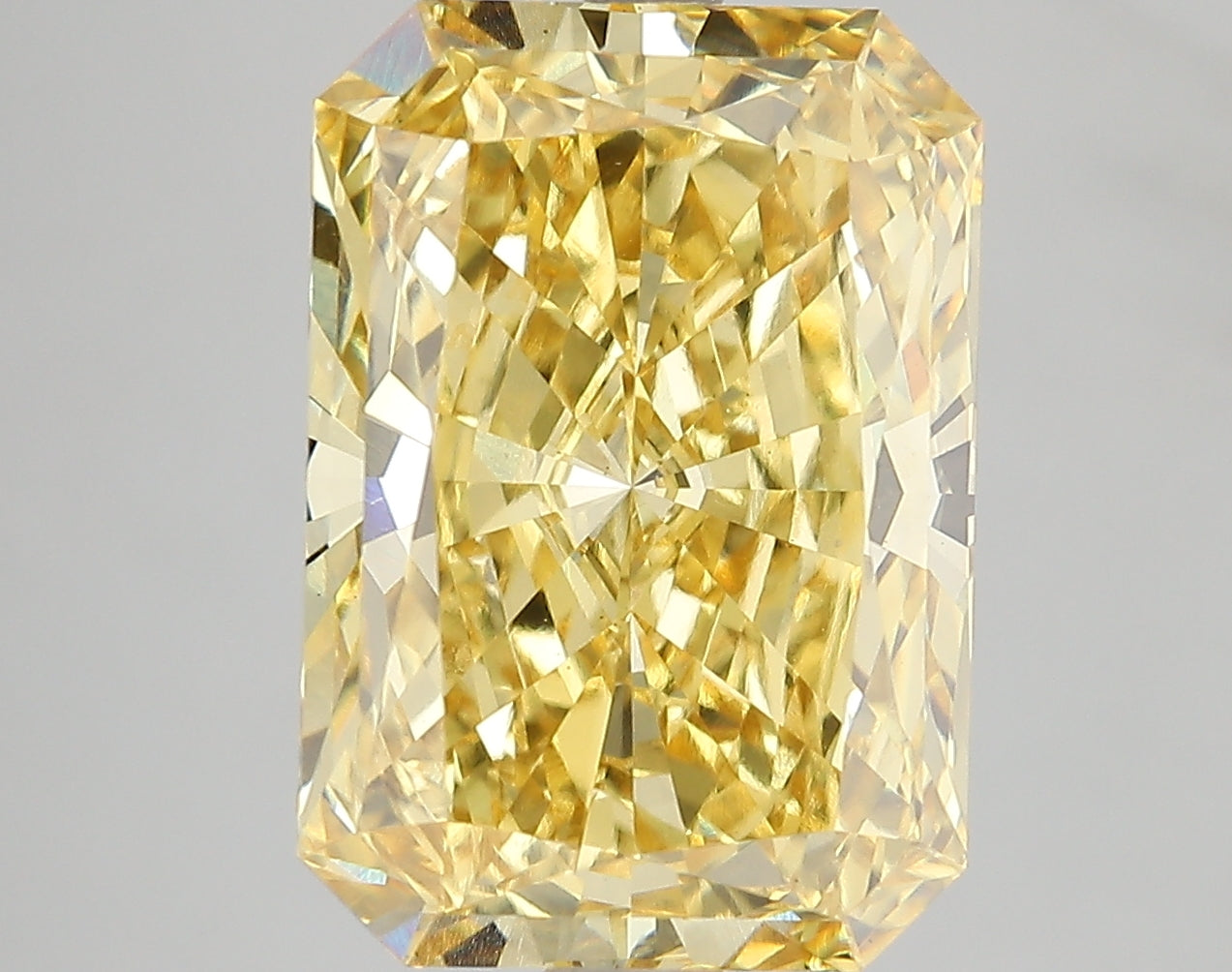 7.08 CT Yellow Radiant Cut Lab Grown Diamond For Engagement Ring - IGI Certified