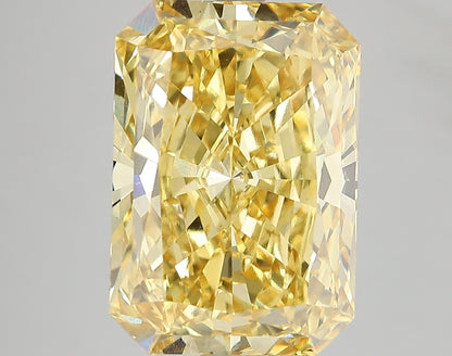7.08 CT Yellow Radiant Cut Lab Grown Diamond For Engagement Ring - IGI Certified