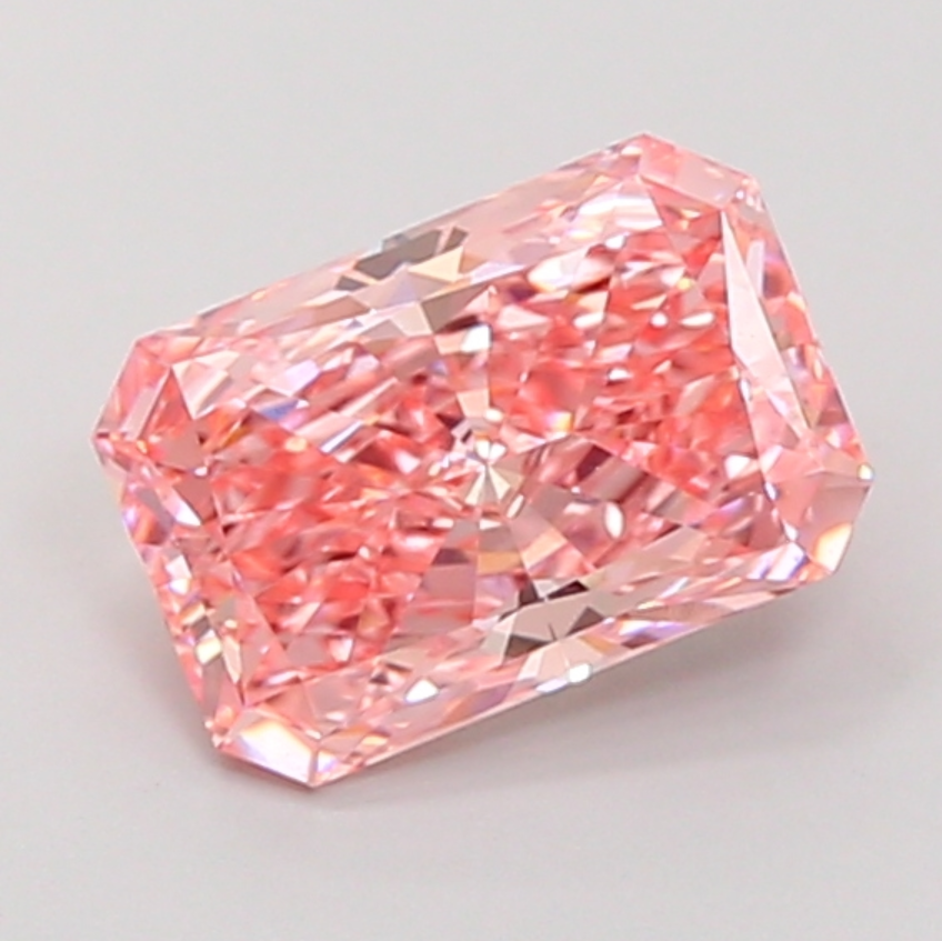 3 CT Pink Radiant Cut Lab Grown Diamond for Jewelry | IGI Certified | Best Diamond for Engagement Ring or Wedding Gift