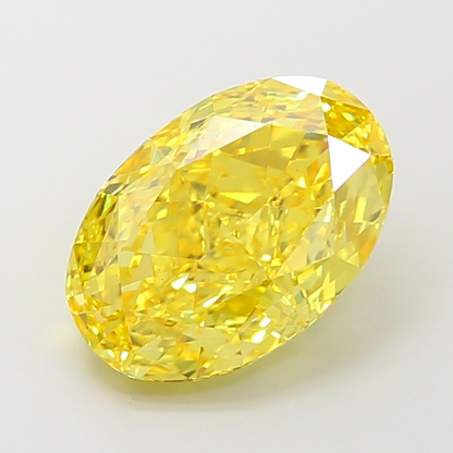 4 CT Yellow Oval Cut Lab Grown Diamond for Engagement Ring | IGI Certified | Diamond for Anniversary Gift or Wedding Gift