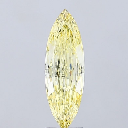 2.12 CT Yellow Marquise Cut Lab Grown Diamond for Engagement Ring | IGI Certified | Diamond for Necklace or Bracelet