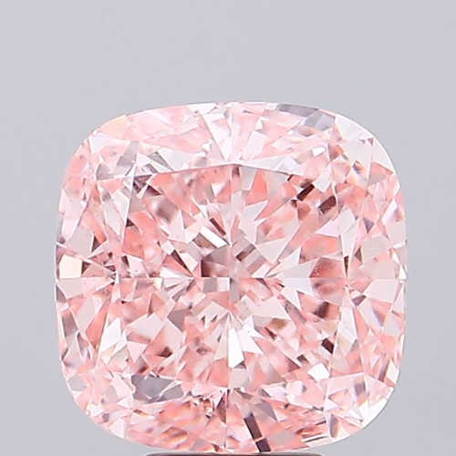 8 CT Pink Square Cushion Cut Lab Grown Diamond For Engagement Ring - IGI Certified