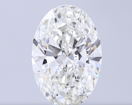 8 CT Oval Lab Grown Diamond Silver Ring