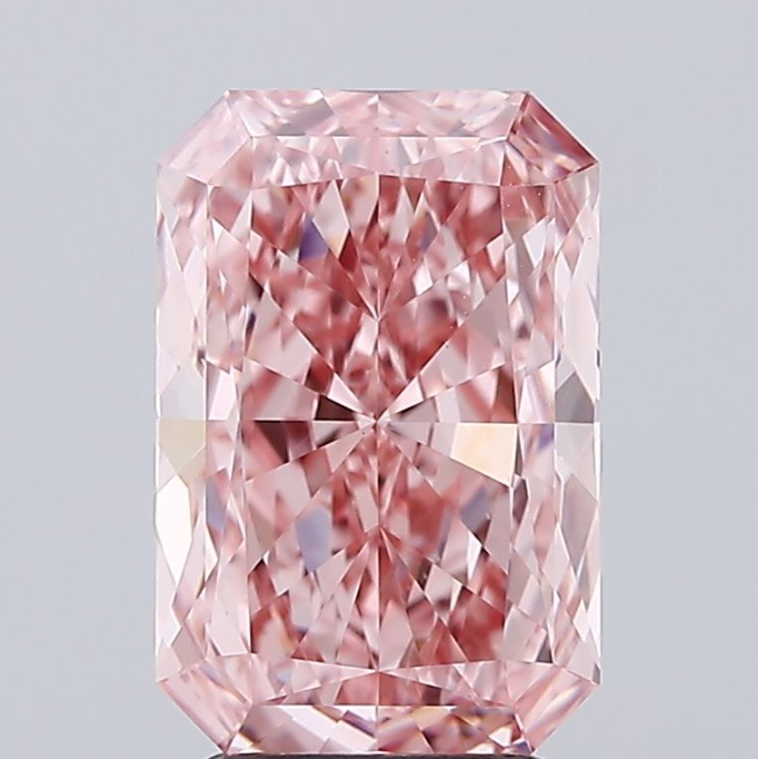 3 CT Pink Radiant Cut Lab Grown Diamond for Anniversary Gift or Wedding Gift | IGI Certified | Best Diamond for Jewelry