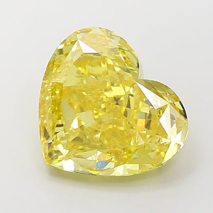 8 CT Yellow Heart Lab Grown Diamond for Anniversary Gift | IGI Certified | Diamond for Engagement Ring or Wedding Ring