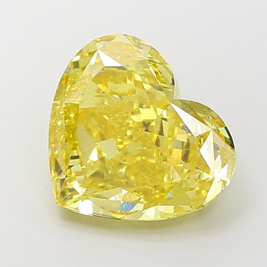 8 CT Yellow Heart Lab Grown Diamond for Anniversary Gift | IGI Certified | Diamond for Engagement Ring or Wedding Ring