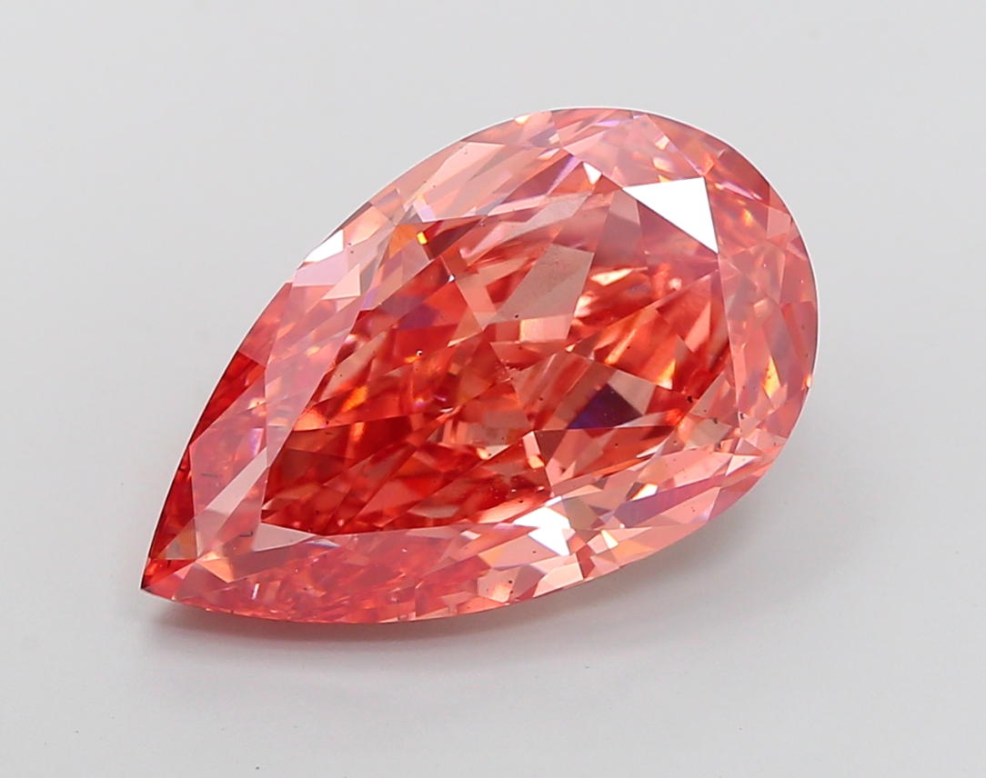 9 CT Pink Pear Cut Lab Grown Diamond for Engagement Ring | IGI Certified | Diamond for Anniversary Gift or Wedding Gift