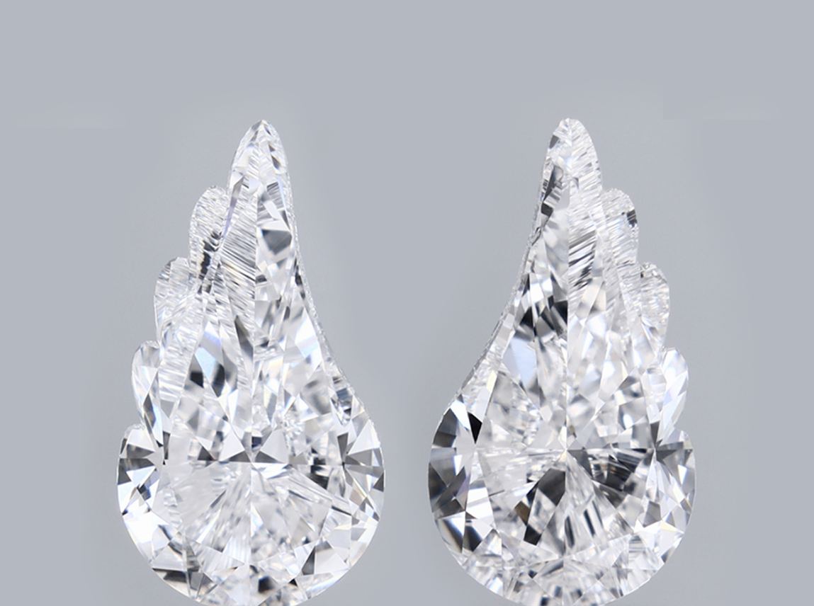 4.72 CT Wings Cut Lab Grown Diamond Pair for Jewelry | Best Diamond for Earrings or Bracelet | Gift for Wife