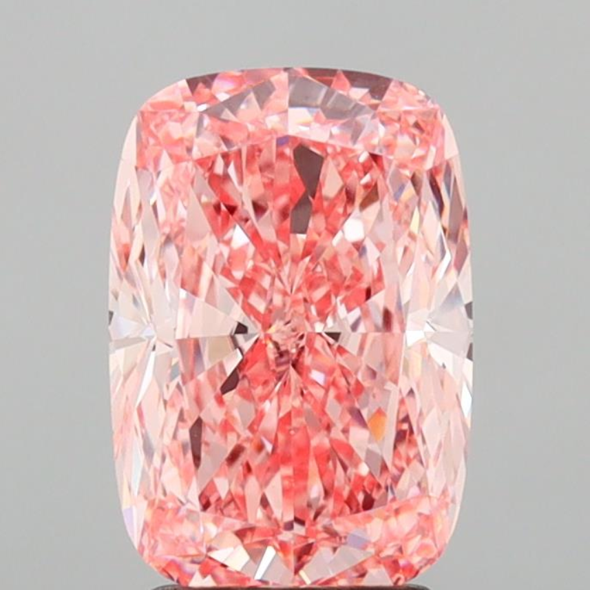 3 CT Pink Cushion Cut Lab Grown Diamond for Wedding Gift | IGI Certified | Best Diamond for Necklace or Bracelet