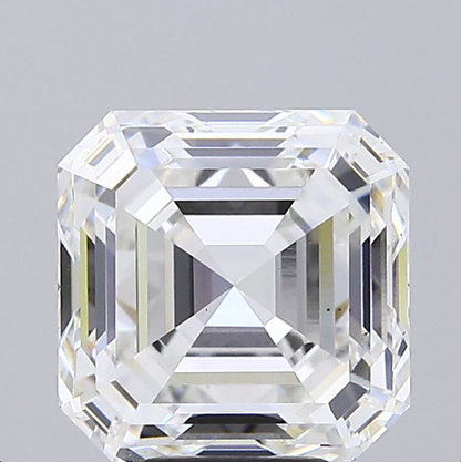 6 CT Asscher Cut Lab Grown Diamond For Engagement Ring