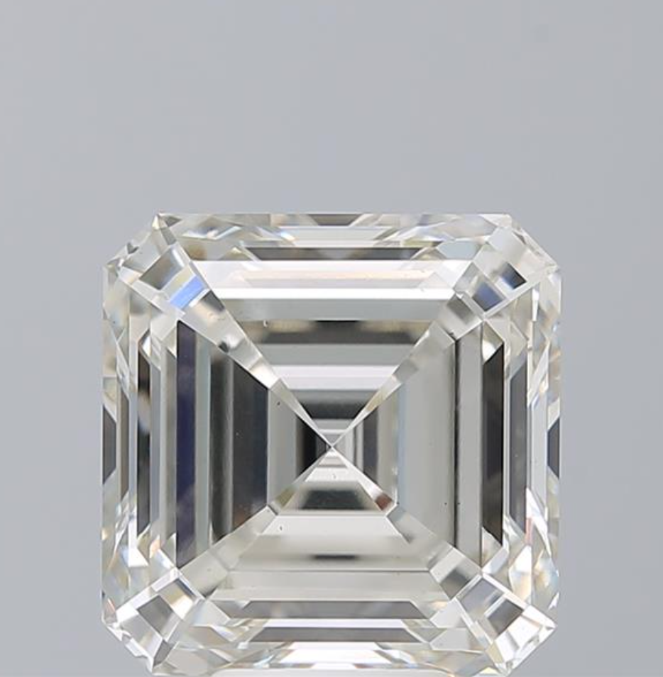 7.50 CT Asscher Cut Lab Grown Diamond For Engagement Ring