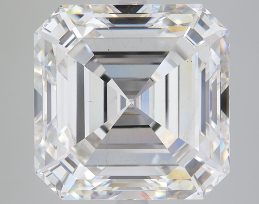 8 CT Asscher Cut Lab Grown Diamond For Engagement Ring