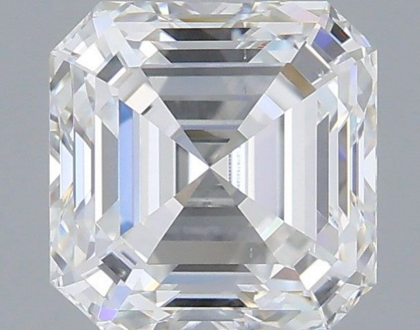2 CT Asscher Cut Lab Grown Diamond For Engagement Ring