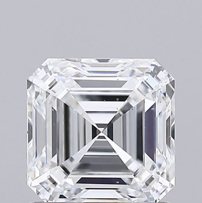 1 CT Asscher Cut Lab Grown Diamond For Engagement Ring
