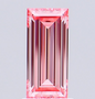 1 CT Baguette Pink Lab Grown Diamond For Engagement Ring