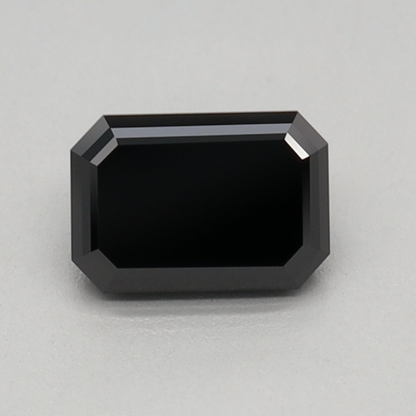 Black Emerald Cut Lab Grown Diamond For Engagement Ring