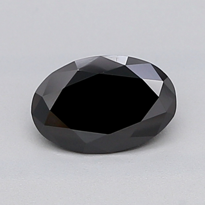 Black Oval Lab Grown Diamond For Engagement Ring