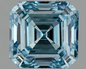 1.50 CT Asscher Cut Blue Lab Grown Diamond For Engagement Ring