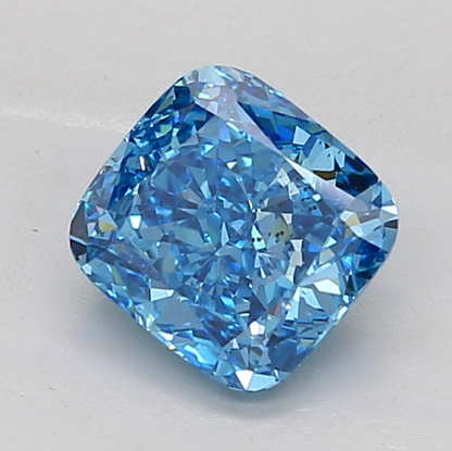 2 CT Blue Cushion Cut Lab Grown Diamond For Engagement Ring