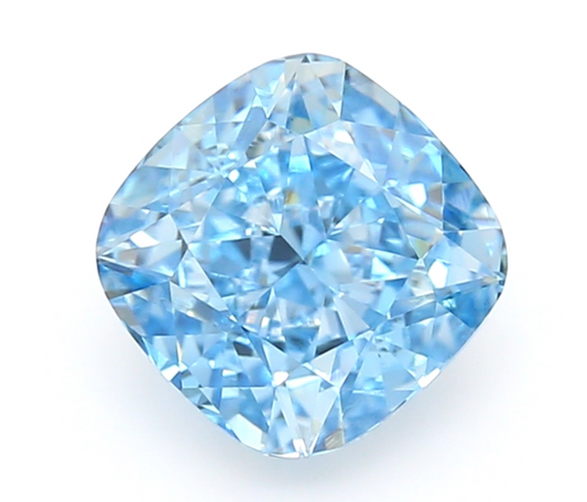 1 CT Blue Cushion Cut Lab Grown Diamond For Engagement Ring